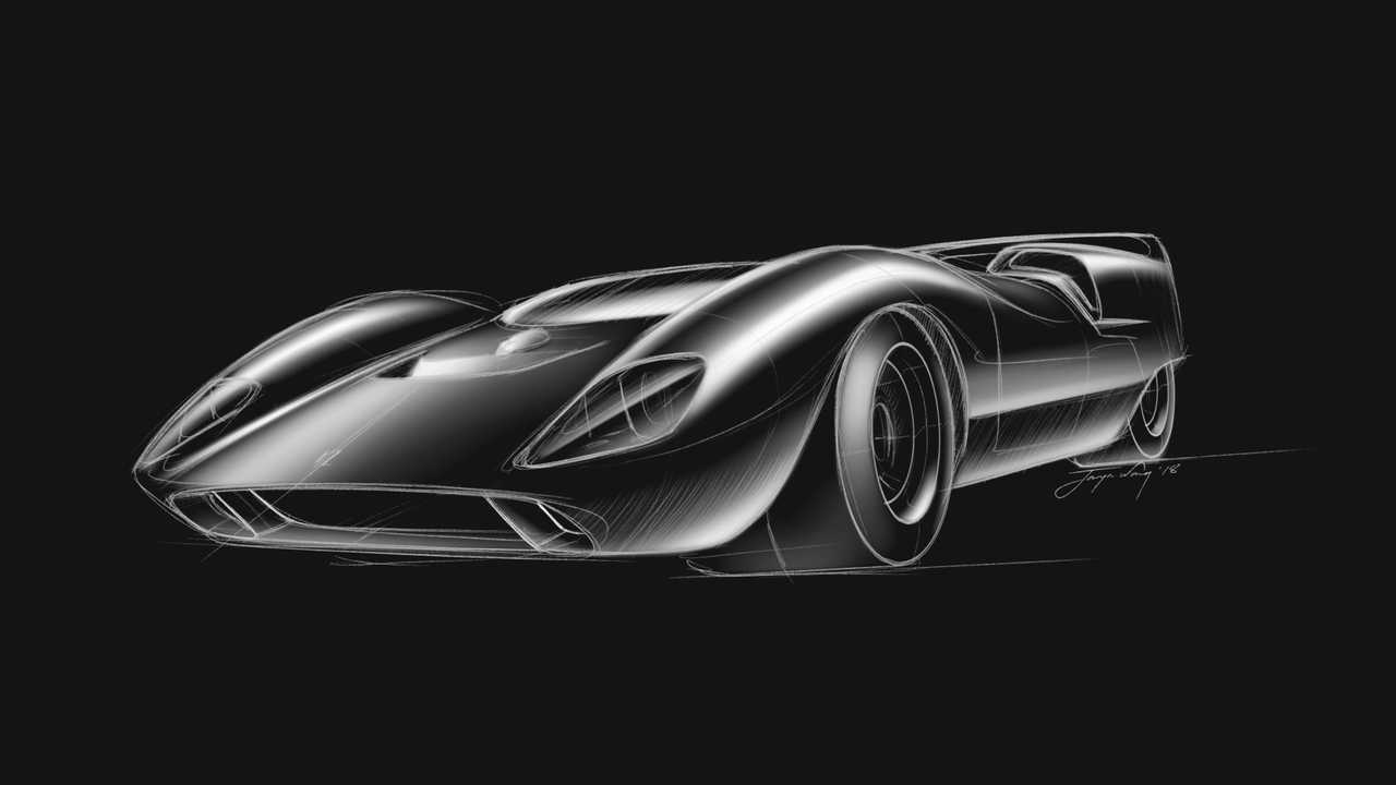De Tomaso P70 Skizze