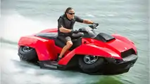 Hem karada hem suda gidebilen ATV