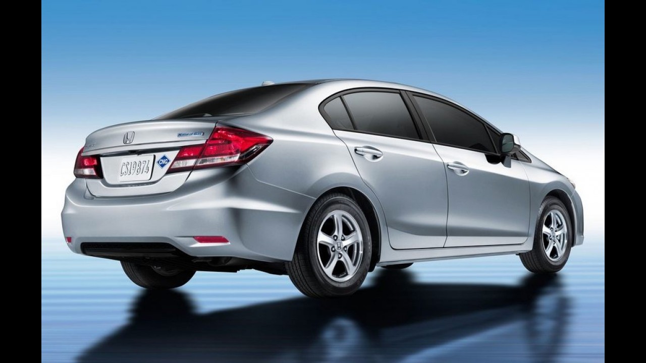 Reestilizado, Honda Civic 2014 movido a GNV chega aos EUA em fevereiro