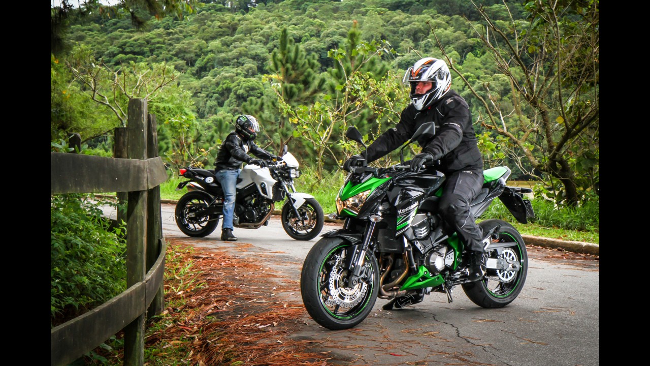 Avaliação: Kawasaki Z800 e BMW F800R - esportividade em quatro ou dois cilindros?