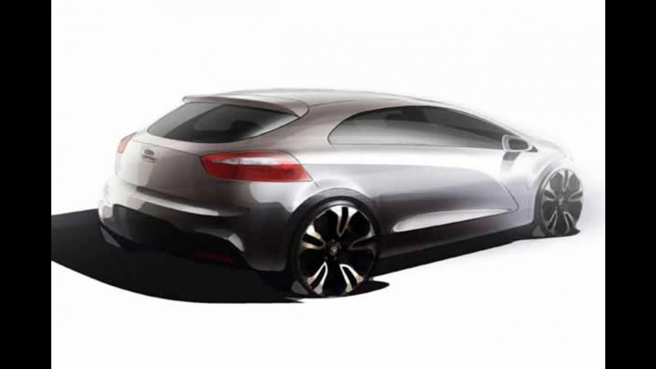 Novo Kia 2012 tem esboços oficiais divulgados - Lançamento será no Salão de Genebra
