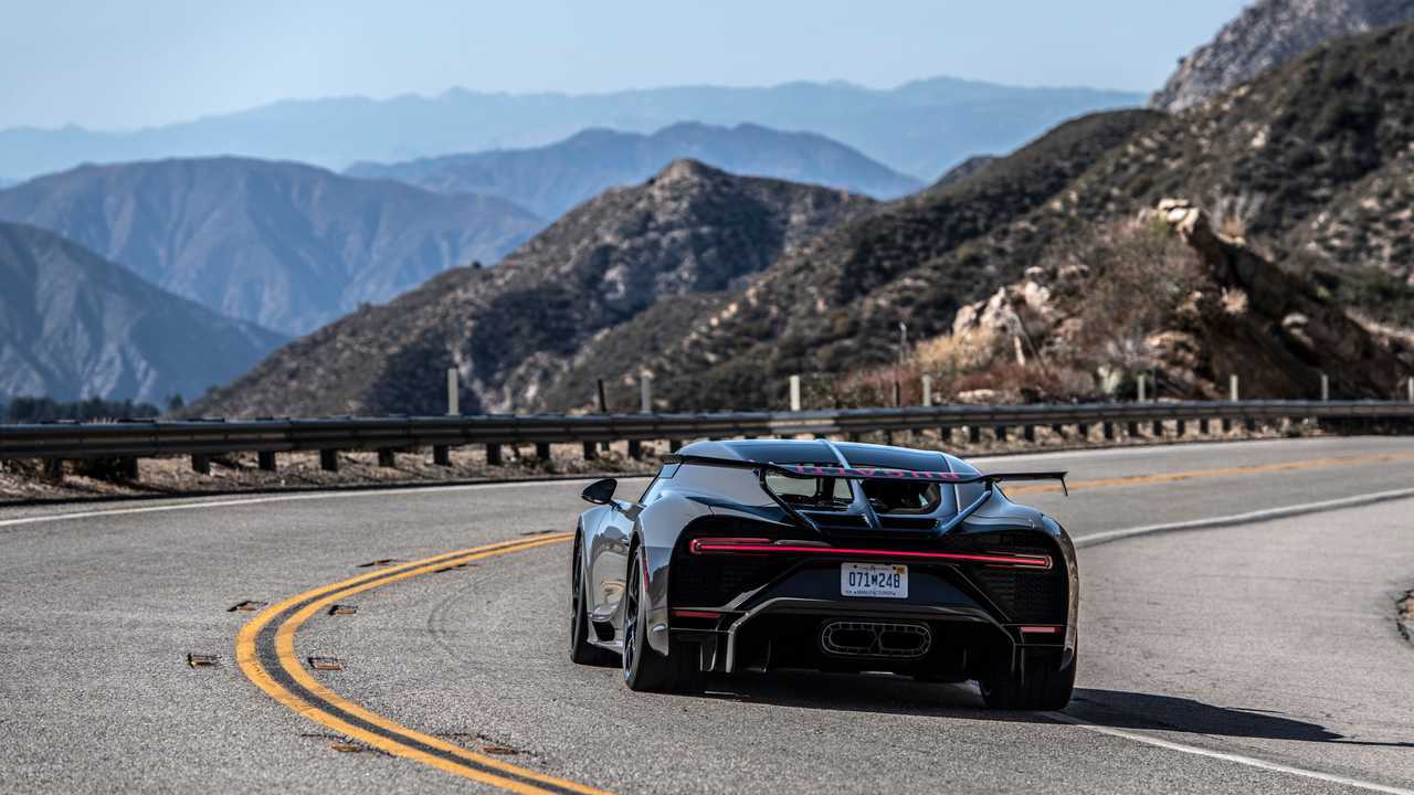2021 Bugatti Chiron Pur Sport rear action