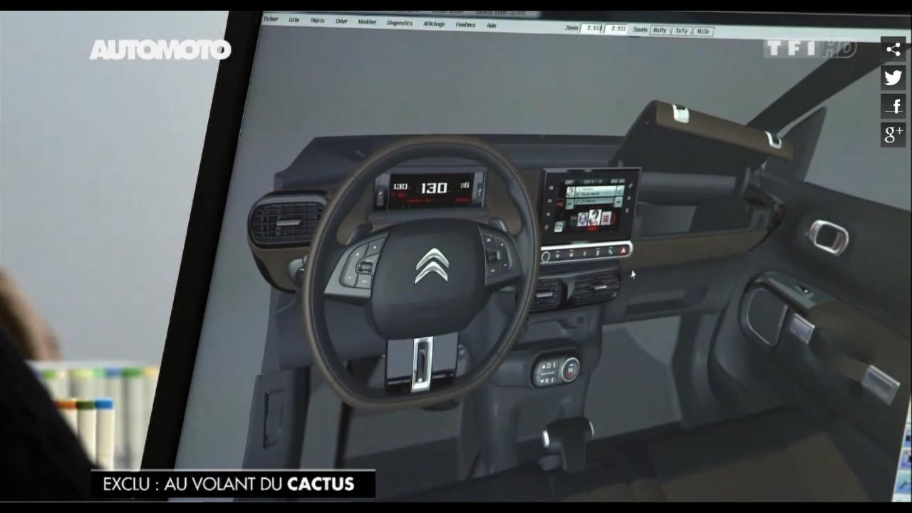 Citroën mostra teaser da versão de produção do C-Cactus