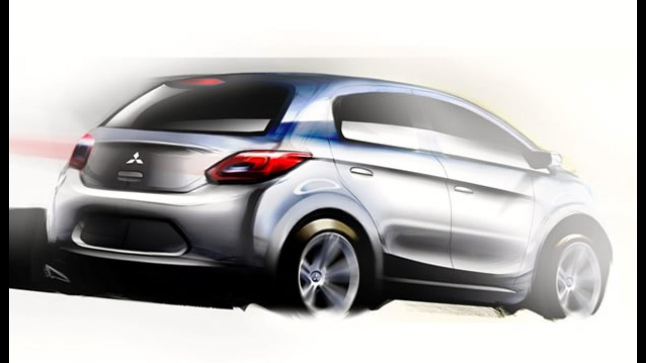 Mitsubishi divulga esboço de novo carro compacto global - Será que chega ao Brasil?