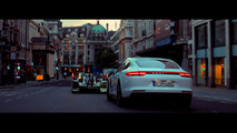 Porsche 919 Hybrid and Panamera 4 E-Hybrid cruise London