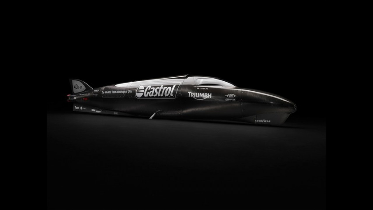 Triumph e Castrol querem bater recorde com supermoto a 644 km/h!