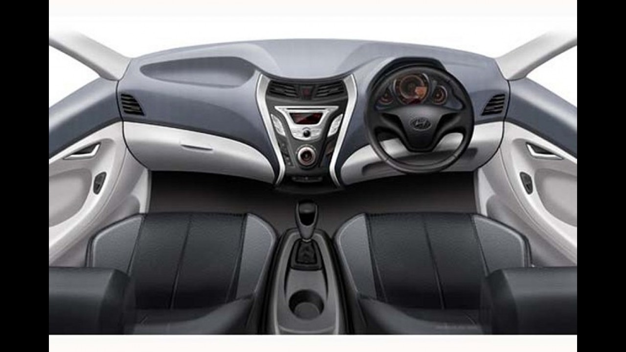 Hyundai divulga primeiros esboços de Eon, novo compacto de baixo custo para a Índia