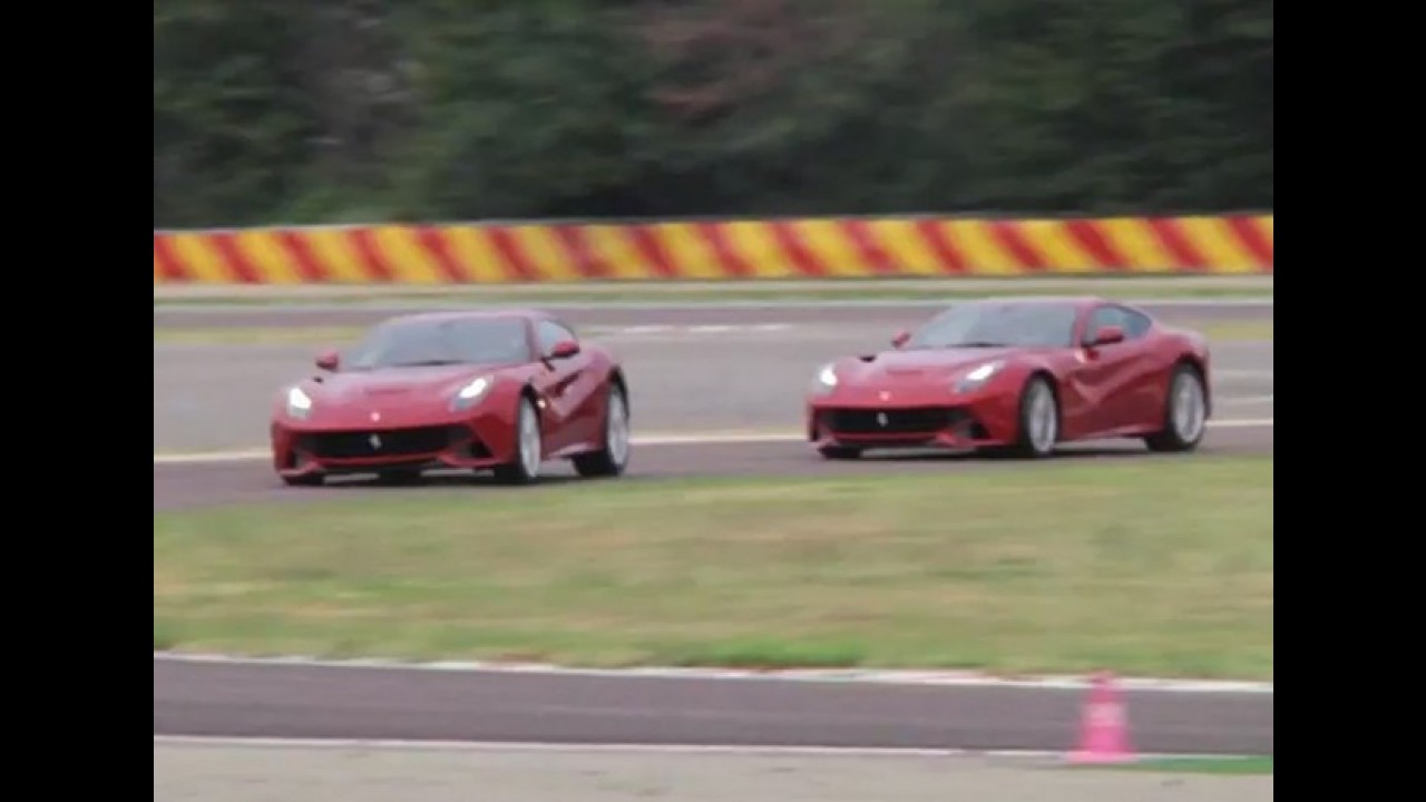 Vídeo: Massa e Alonso testam a Ferrari F12Berlinetta