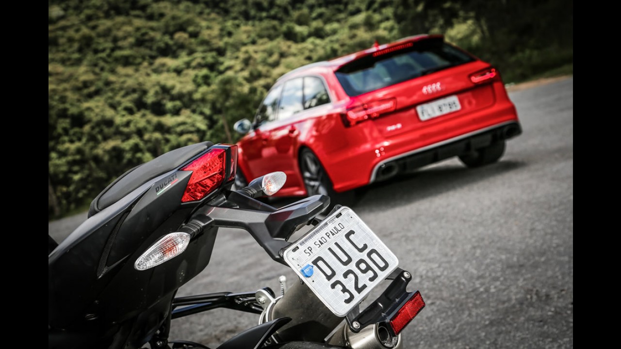 Teste CARPLACE: Audi RS6 e Ducati Streetfighter 848 - dinheiro traz velocidade
