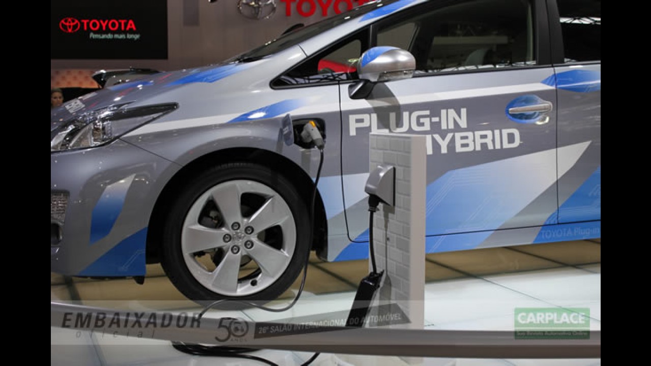 Toyota mostra o Prius Plug-in Hybrid no Salão do Automóvel de São Paulo