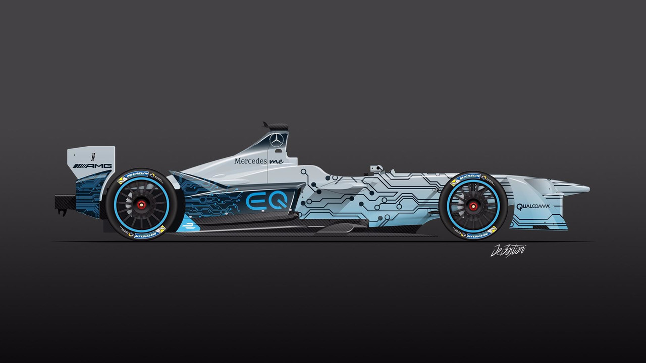 Rendu livrée Mercedes Formule E