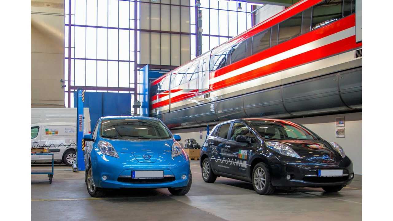 30kW inductive charging with CHAdeMO - Nissan LEAF
