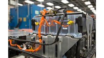 A Chevrolet Bolt EV battery pack in General Motors Global Battery Systems Laboratory at the GM Technical Center in Warren, Michigan, Tuesday, April 5, 2016. (Photo by Jeffrey Sauger for General Motors)