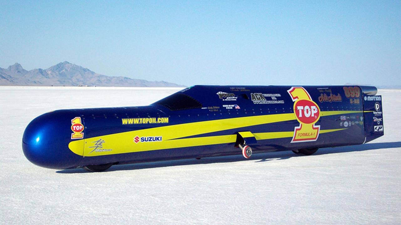 Currently the World's Fastest Motorcycle, the Top-Oil Ack-Attack.