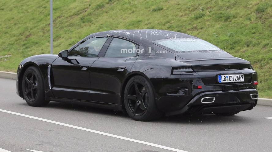 2020 Porsche Mission E spy photo