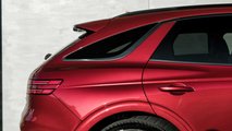 Genesis GV70 Sport (2021) en rouge Mauna