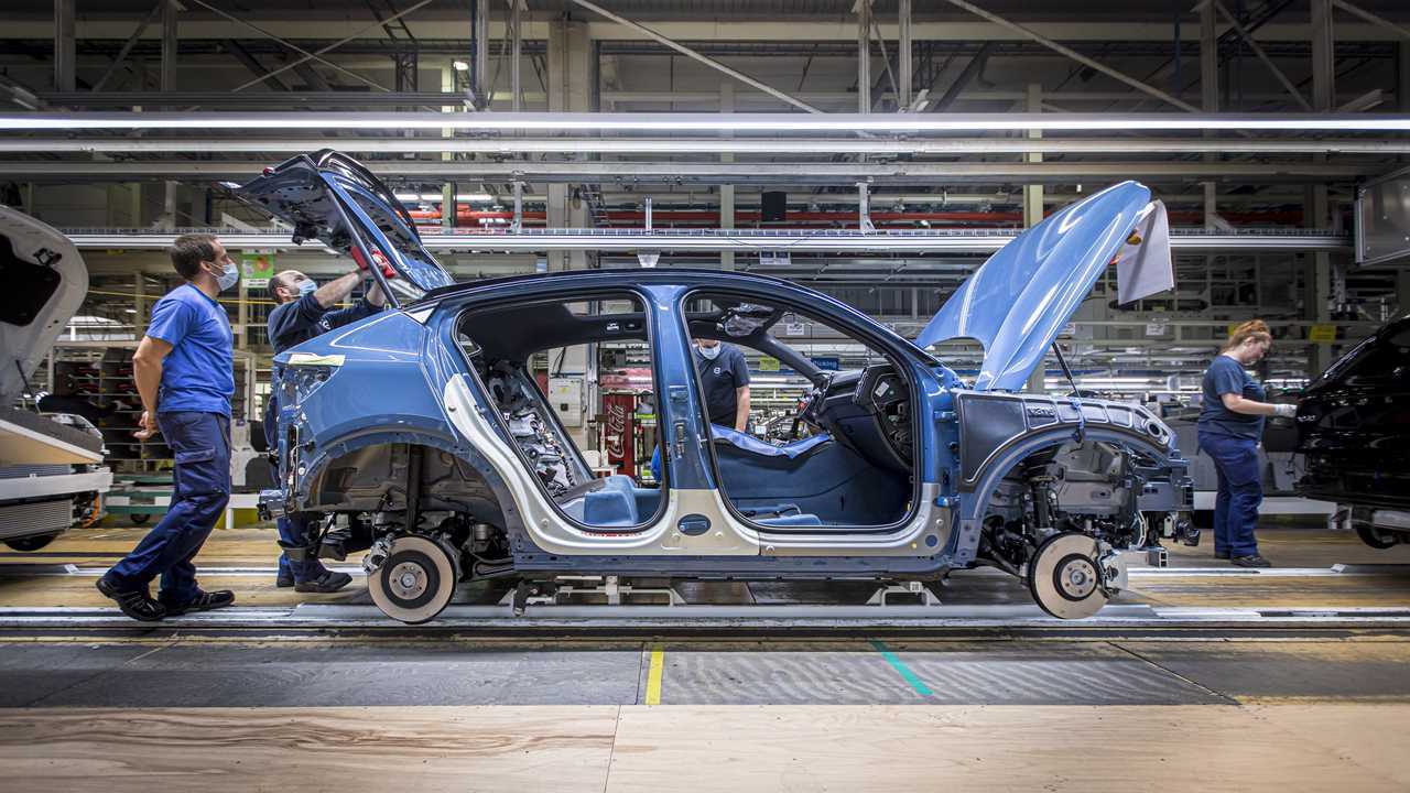 Volvo C40 Recharge Production In Ghent, Belgium