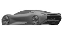 Jaguar Supercar Patent Submissions Rear Quarter View