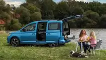 VW Caddy California: Alles dabei für einen Ausflug an den See.