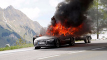 2019 Audi A7 Test Car Fire