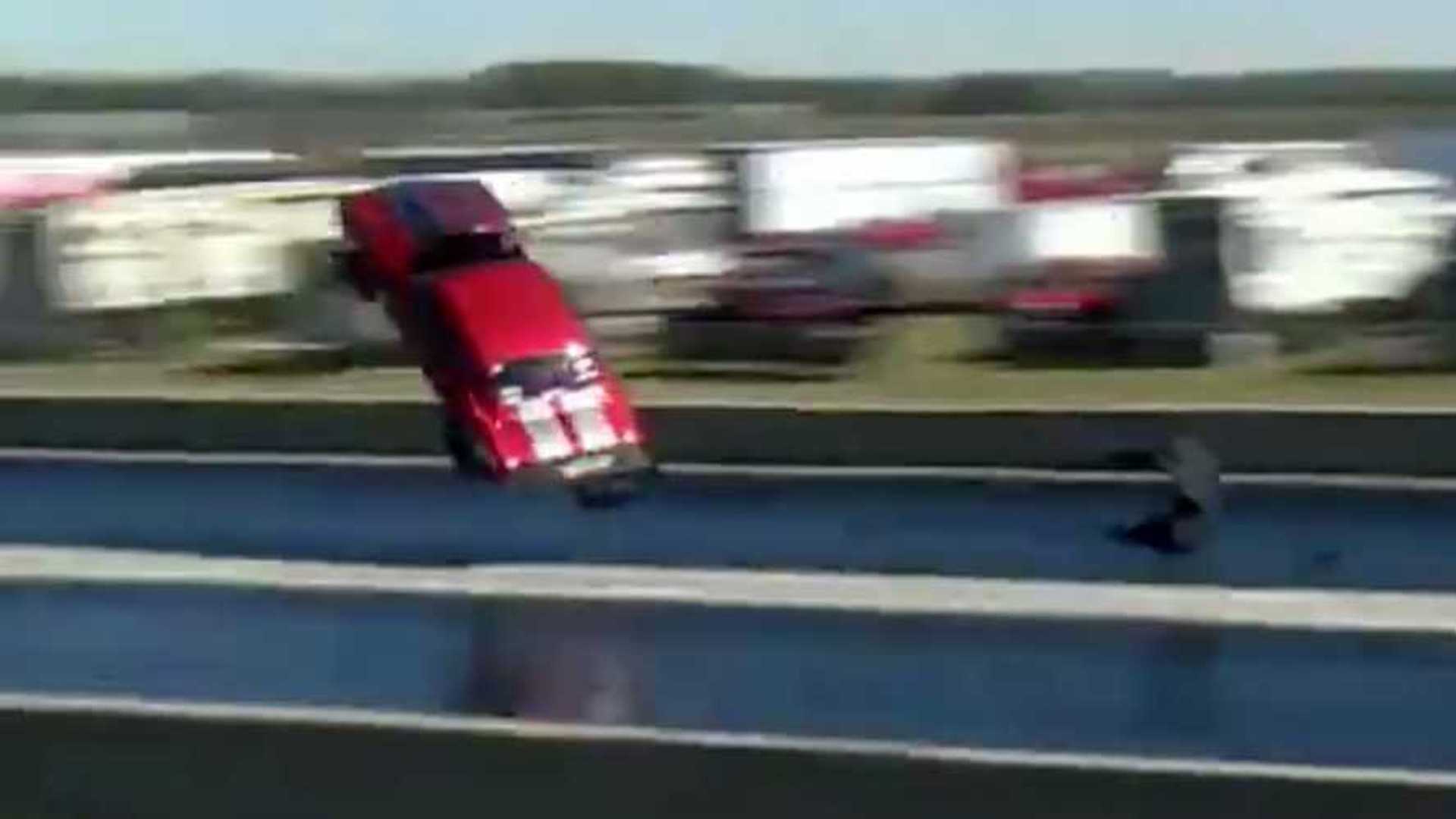 See Camaro Drag Car Go Airborne And Stick The Landing