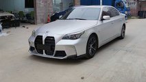 BMW 5 Series E60 Grille Update China M3 Grille Driver Side Angle