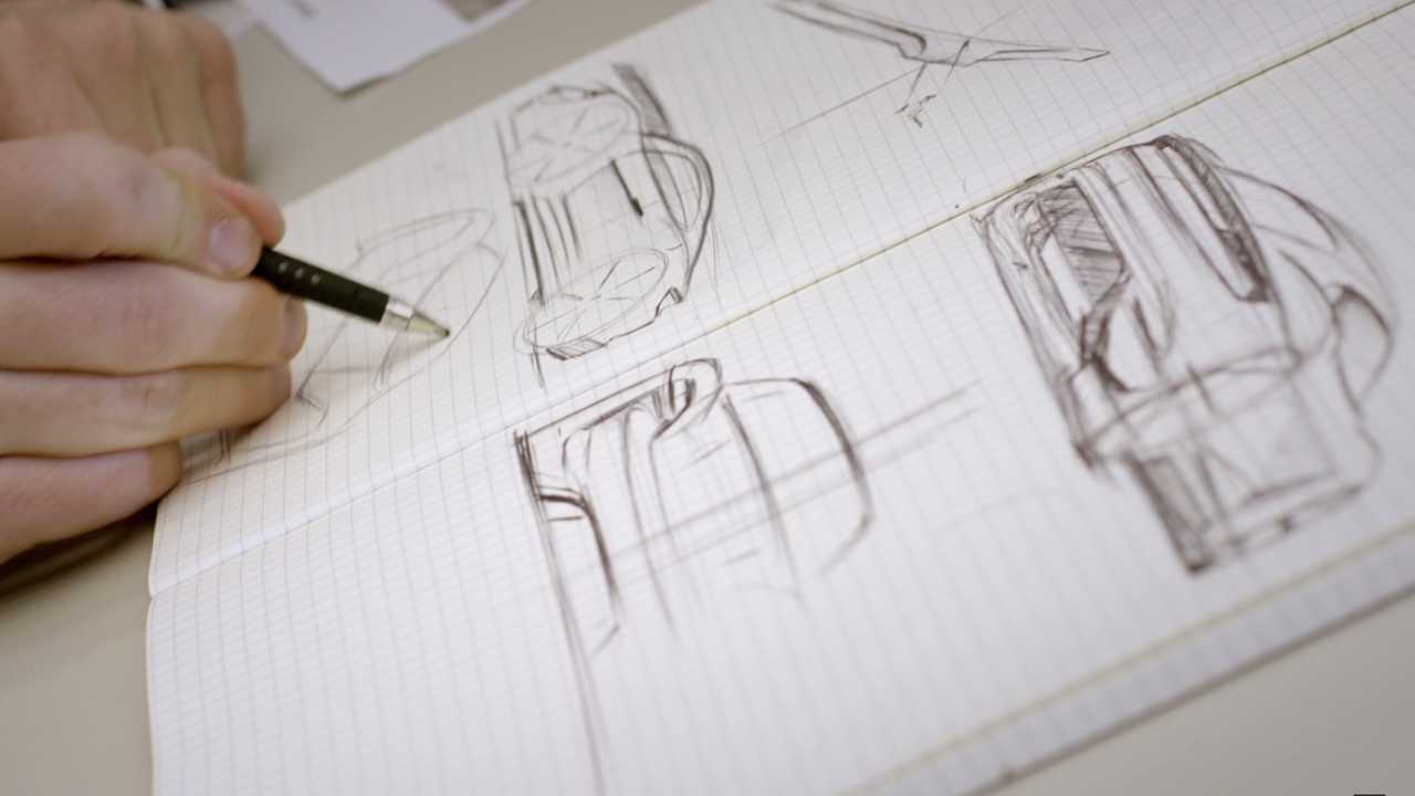 Porsche Taycan sketch