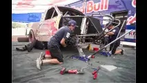 Ein 115-Meter-Satz mit einem Truck