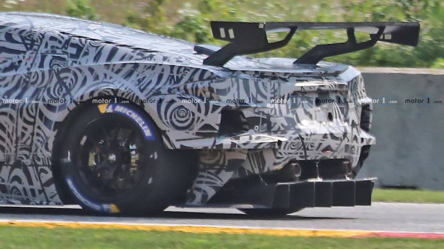 Mid-engine Corvette C8.R Race Car Spy Photos