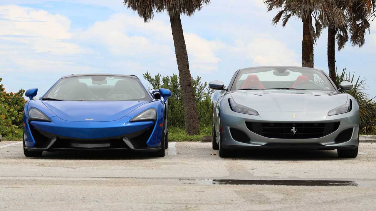 Mclaren 570s Spider Vs Ferrari Portofino Made For Miami