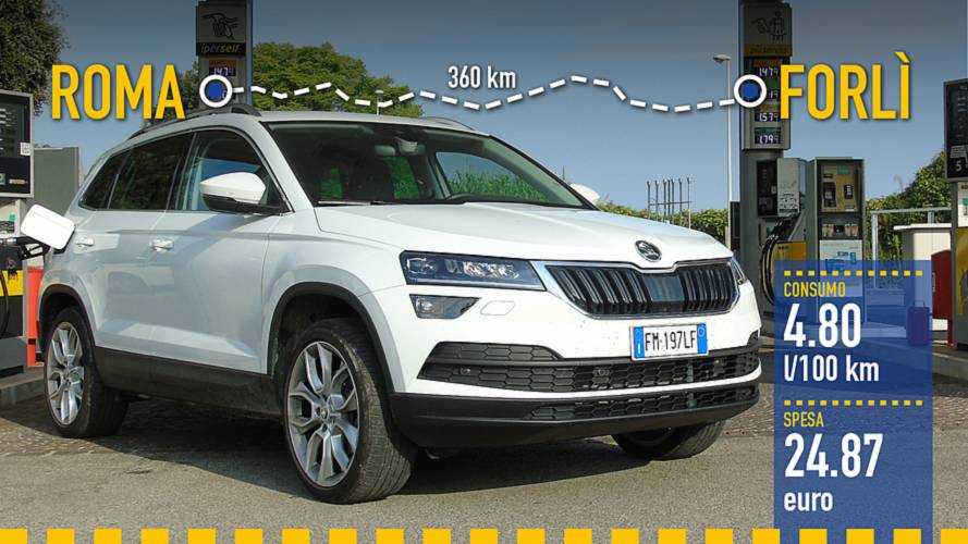 Skoda Karoq 2.0 TDI, la prova dei consumi reali