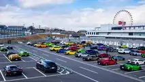 Largest Parade of Lamborghini Cars At The Suzuka Circuit