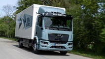 MAN eTGM (2026): Der 16 Tonner mit einer Reichweite von bis zu 480 Kilometern feiert seine Premiere auf der Nutzfahrzeugmesse Transpotec Logitec in Mailand.
