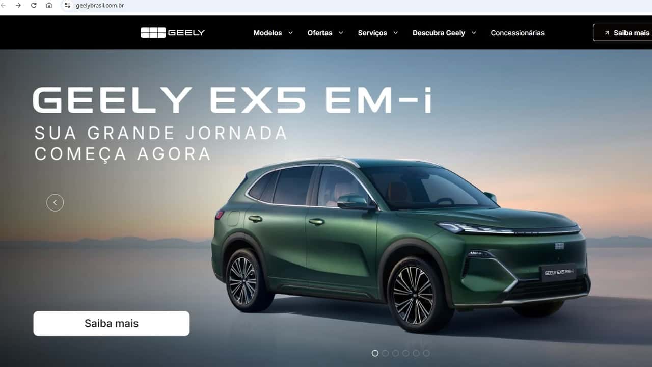 Rival de Song Plus, Geely EX5 PHEV já aparece no site oficial da marca