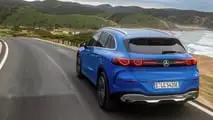 Mercedes GLC EQ Avantgarde (2026) in Klarblau Metallic: Das Exterieur