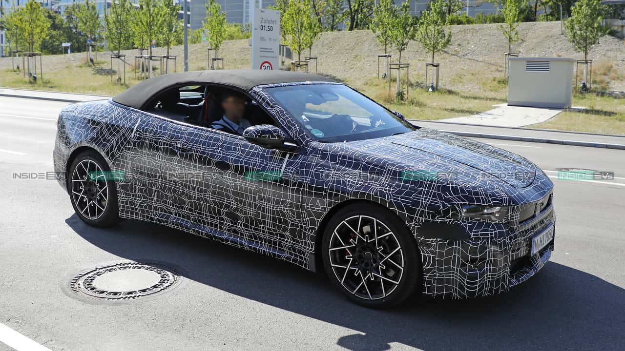 BMW i4 Cabrio als Erlkönig