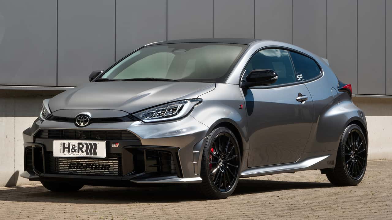 Toyota GR Yaris, 4WD, Facelift 2024 - H&R Tieferlegungsfedern 28528-1 - Front