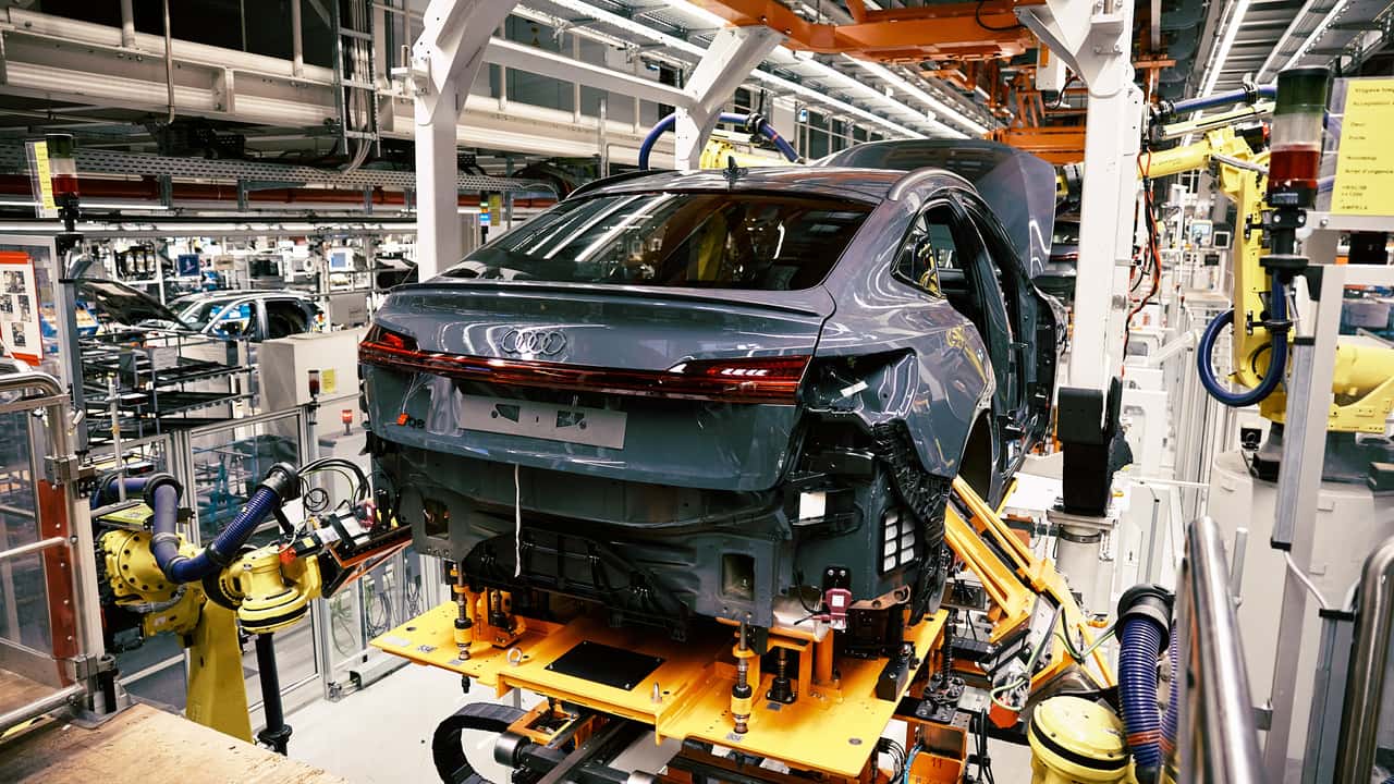 Fertigung des Audi Q8 e-tron Sportback in Brüssel