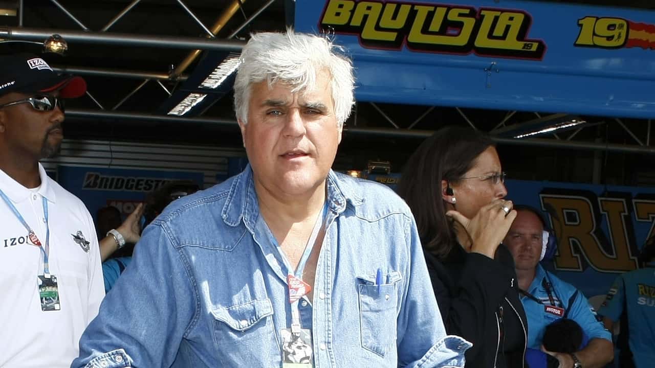 Jay Leno at indianapolis motor speedway 2010