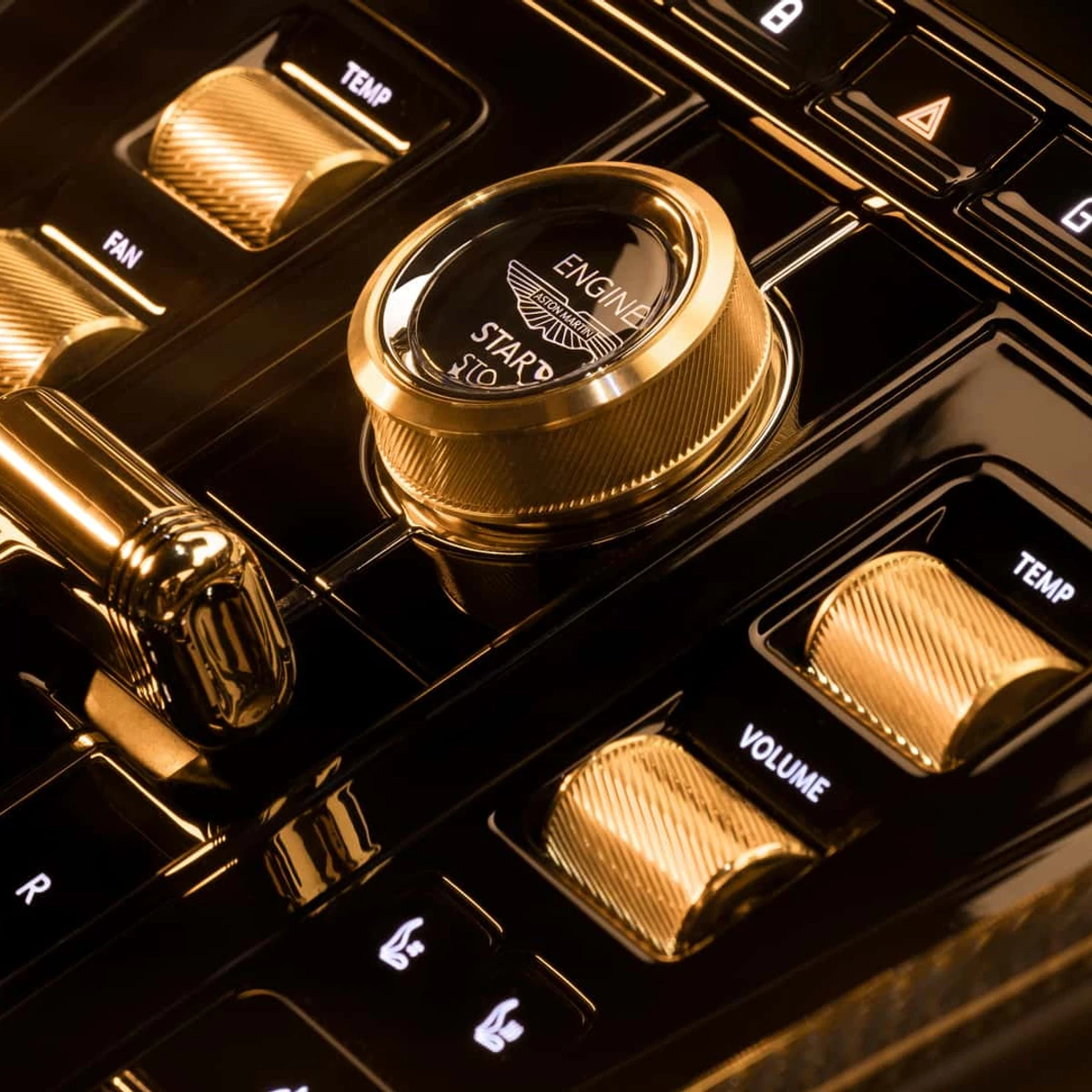 The Aston Martin DB12 Goldfinger Has Real Gold