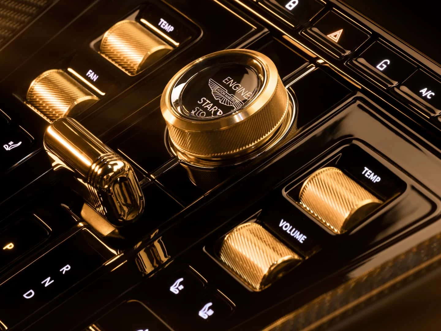 The Aston Martin DB12 Goldfinger Has Real Gold