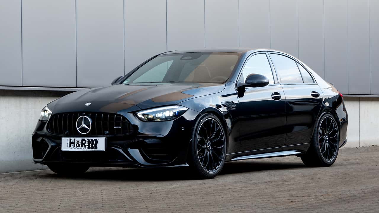 Mercedes-AMG C63 S E-Performance Limousine mit H&R-Tieferlegungsfedern