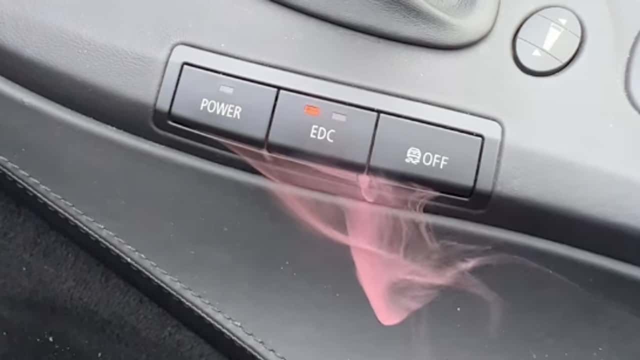 BMW M3 Emits Pink Smoke After Electrical Short