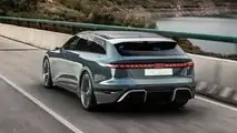 Audi A6 Avant E-Tron Concept arrière sur route