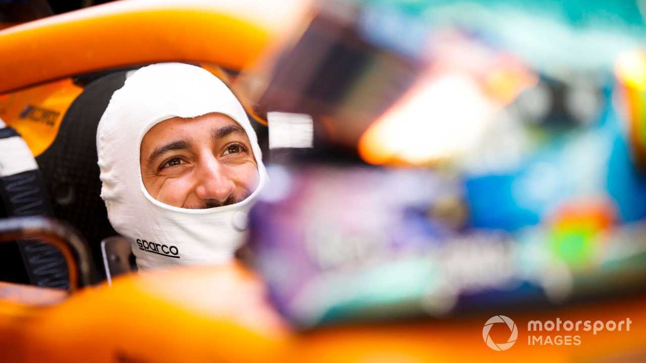 Daniel Ricciardo at Abu Dhabi testing 2021