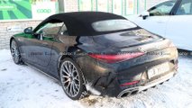 Mercedes-AMG SL Plug-in hybrid, le foto spia