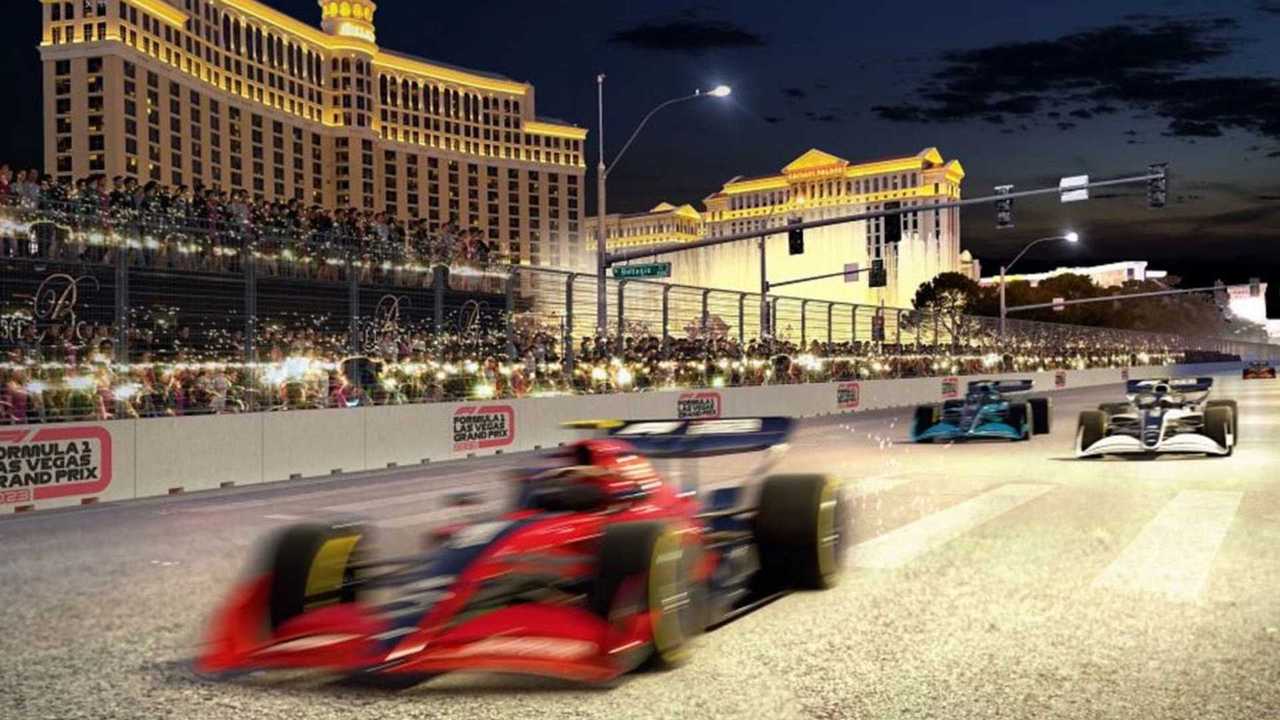 Las Vegas Formula 1 track unveil rendering