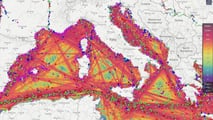 Le rotte navali più utilizzate nel Mar Mediterraneo - fonte MarineTraffic.com