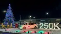 Nissan Leaf powers Christmas tree lights