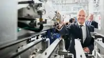 Volkswagen Salzgitter battery cell plant ground breaking ceremony attended by German Chancellor Olaf Scholz